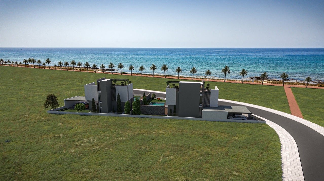 Three-storey villa with a swimming pool in a complex on the first coastline 10