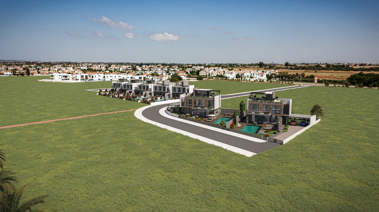Three-storey villa with a swimming pool in a complex on the first coastline 12