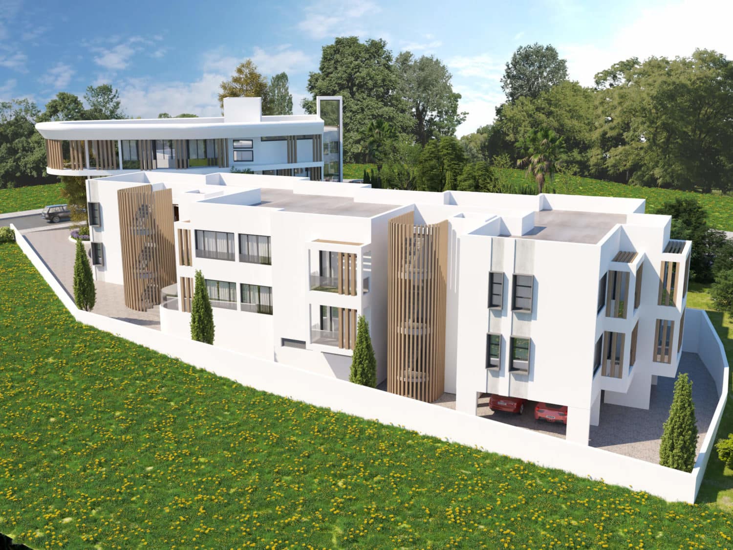 Apartments in a hotel complex with a swimming pool 9