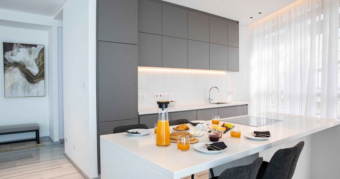 Apartments in a luxury residence with infrastructure and panoramic views of the city 29