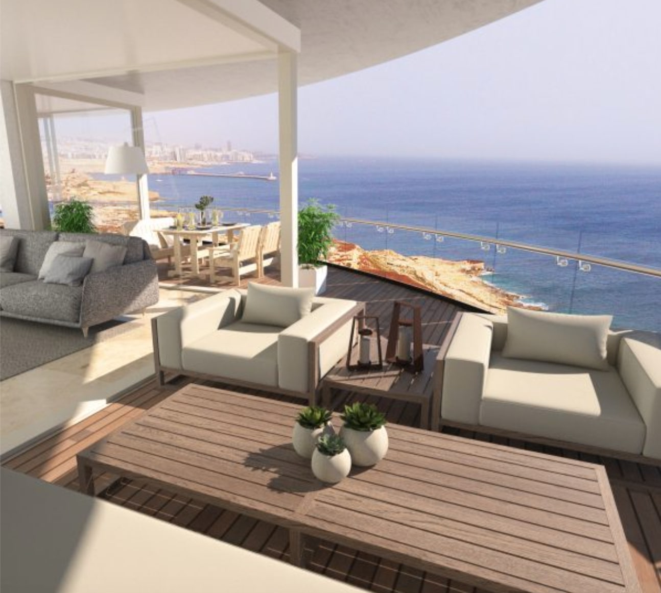 Apartments in a large-scale residential project on the first coastline 16