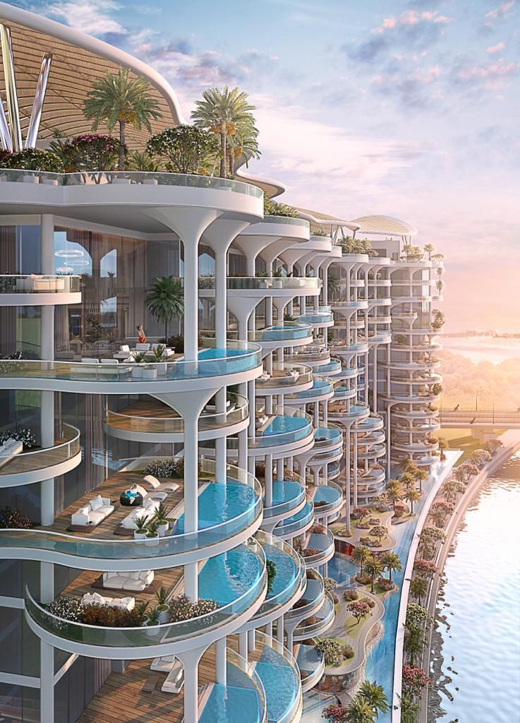 Unique apartments with a swimming pool in a luxury residential complex 1