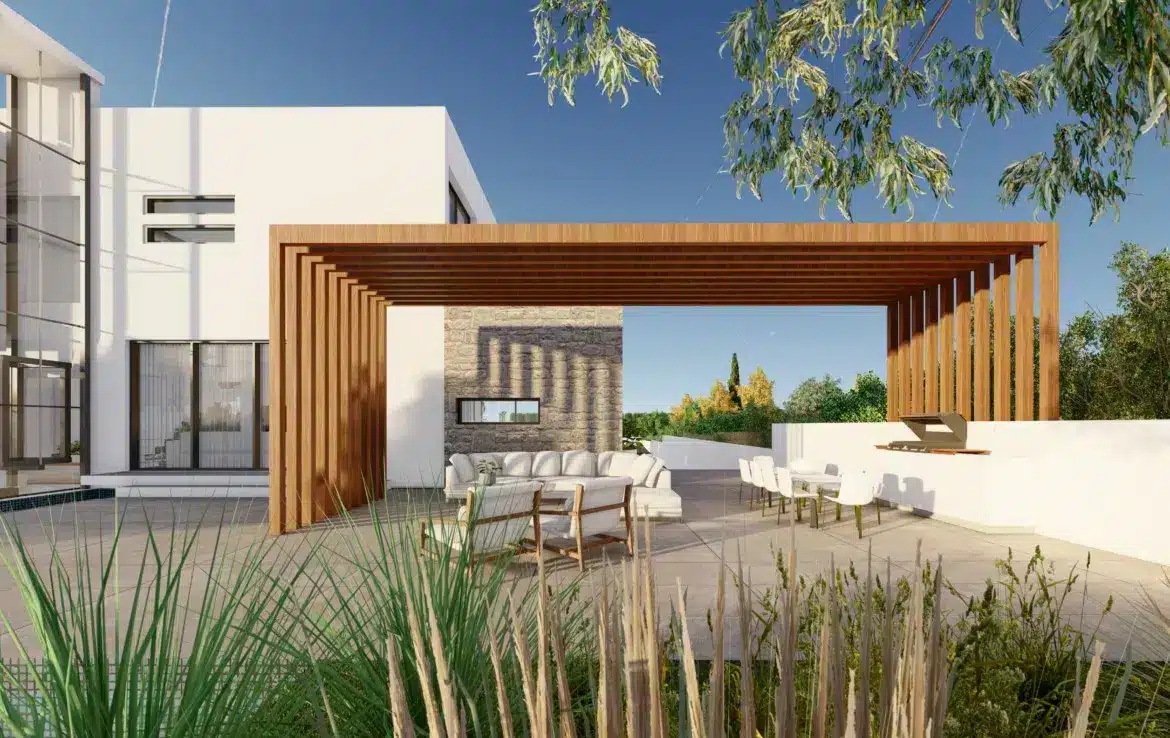 Two-level villa with a large plot on the second coastline 2