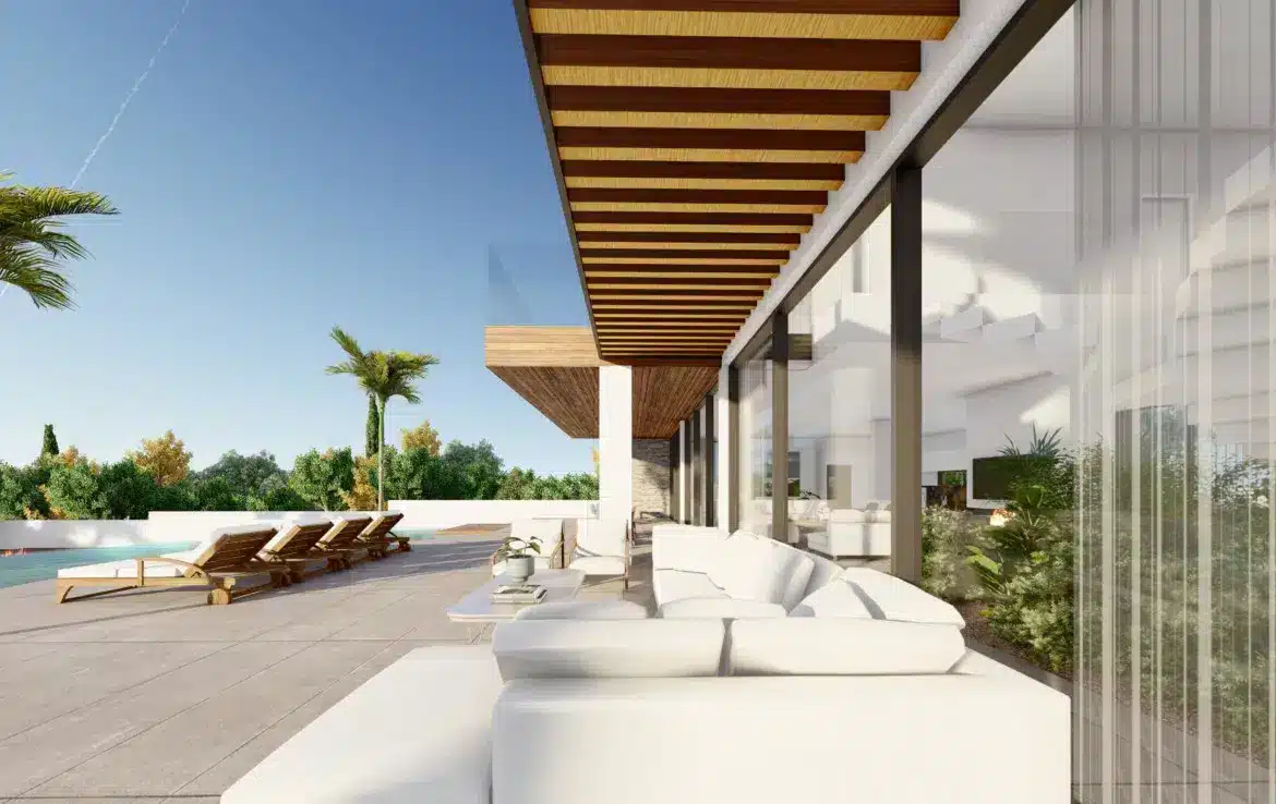 Two-level villa with a large plot on the second coastline 3