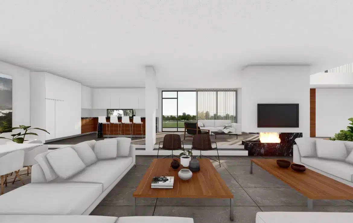 Two-level villa with a large plot on the second coastline 7