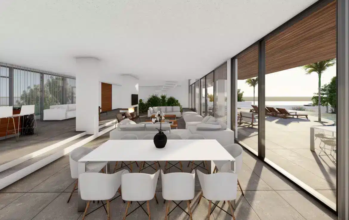 Two-level villa with a large plot on the second coastline 8