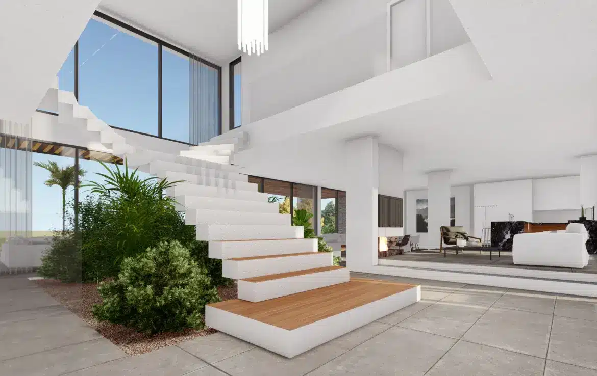Two-level villa with a large plot on the second coastline 9