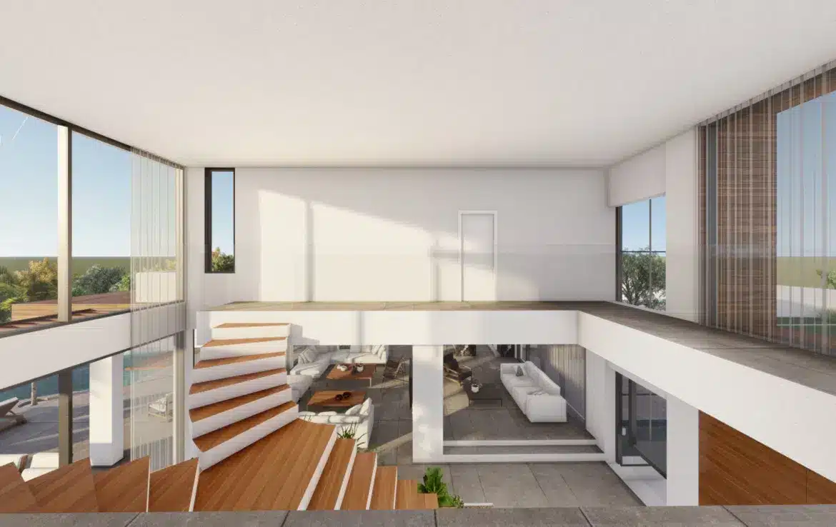 Two-level villa with a large plot on the second coastline 10