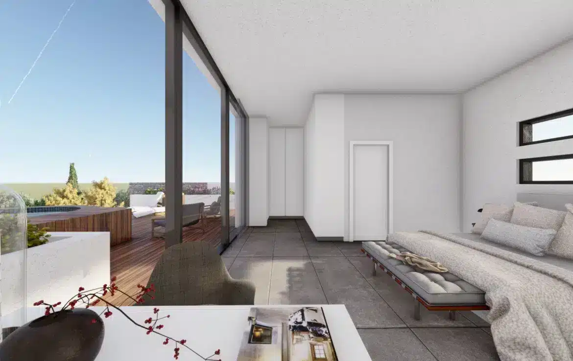 Two-level villa with a large plot on the second coastline 12