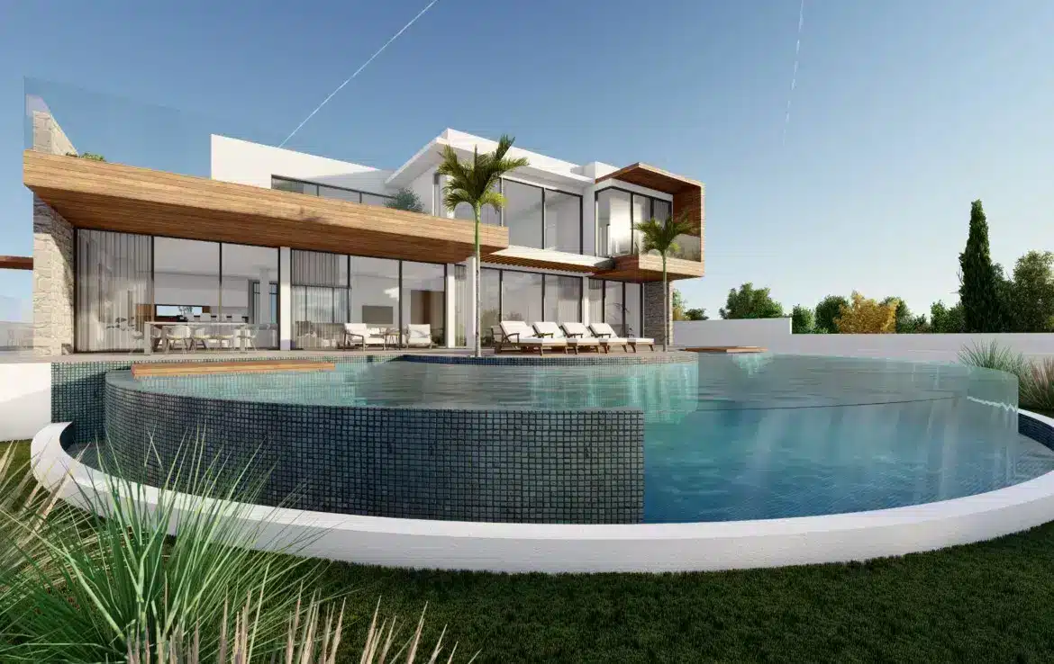 Two-level villa with a large plot on the second coastline 1