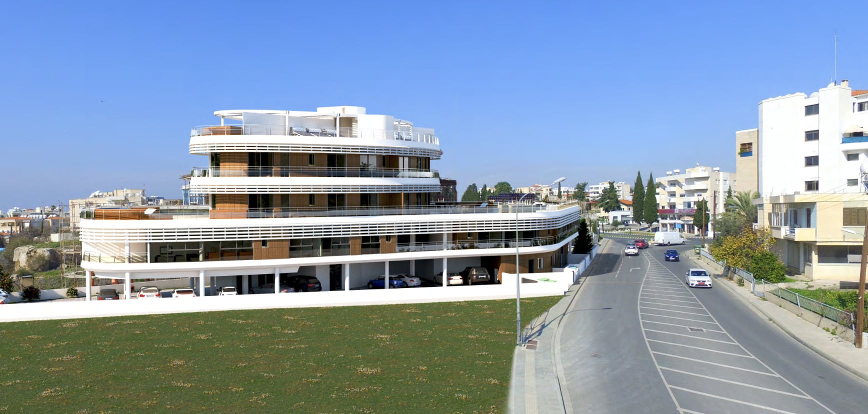 Apartments in a building with unique architecture in the center of Paphos 3