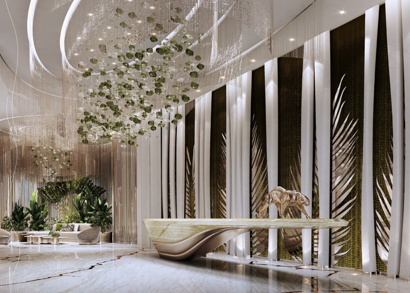 Дизайнерские апартаменты от Cavalli в проекте с собственным пляжем 8