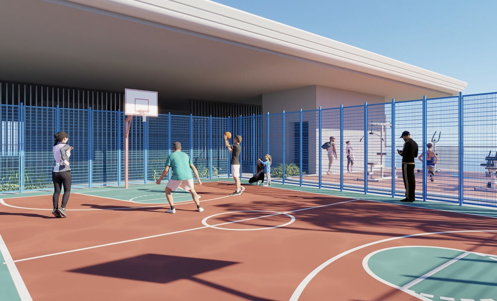 Apartments with sports facilities on the roof in the center of Dubai 14